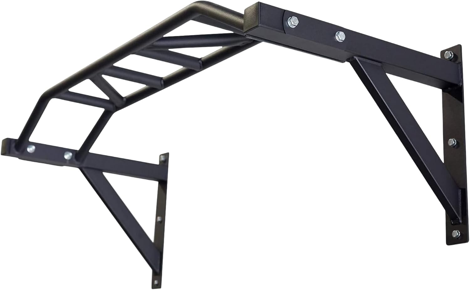 Multi-Grip Wall Mount Pull Up Bar Steel
