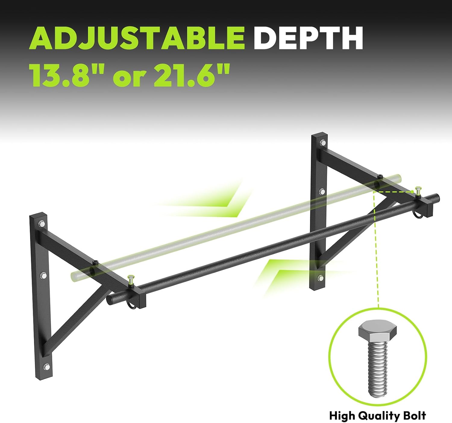 Doorway & Wall Mount Pull Up Bar 500lbs