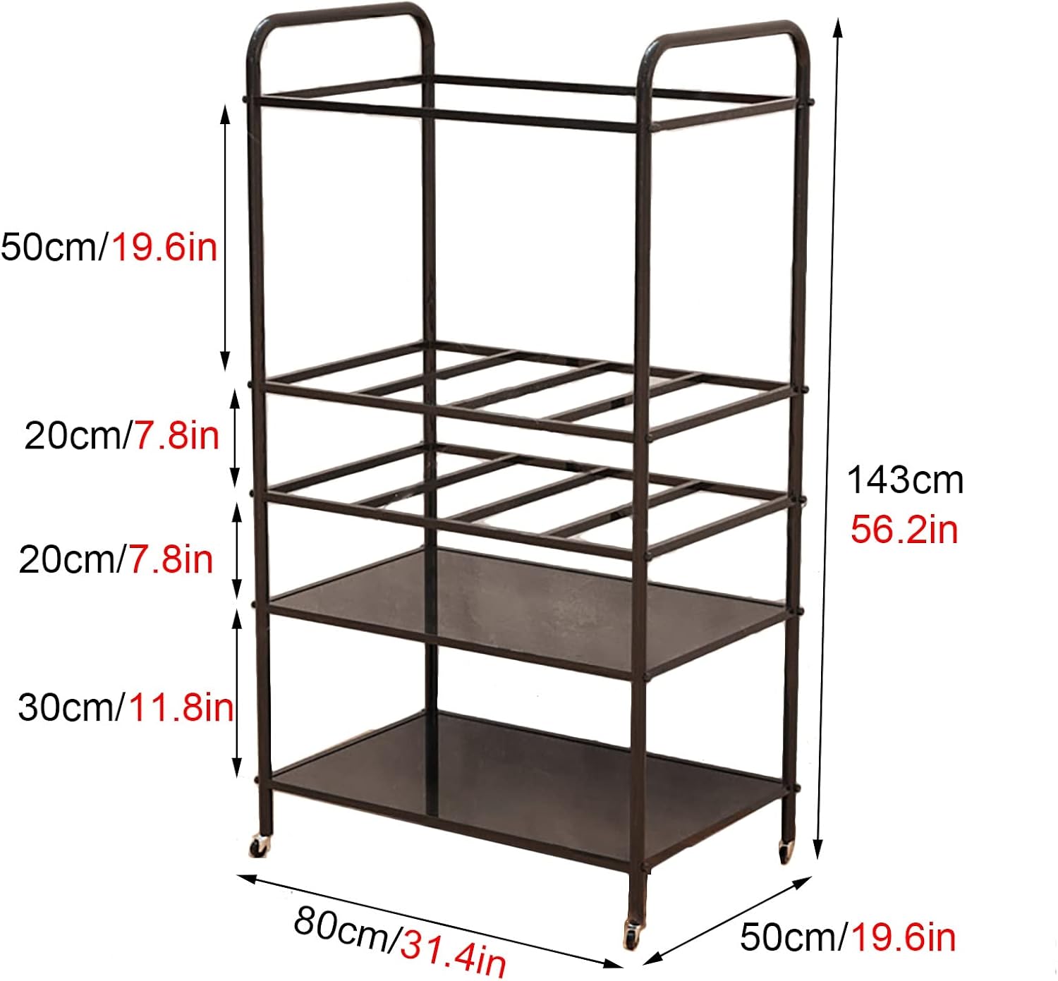 Large Yoga Mat & Foam Roller Storage Cart