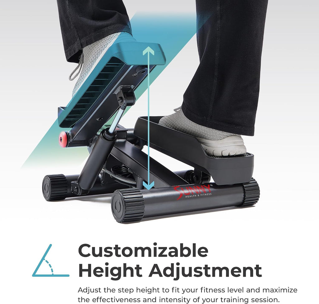 Smart Mini Stepper with Resistance Bands SunnyFit App