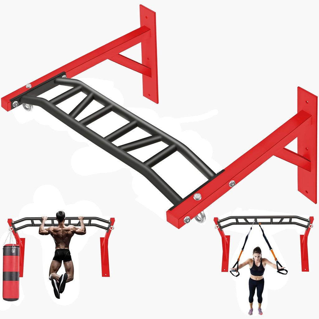Multi Grip Wall Mount Pull Up Bar 600lbs