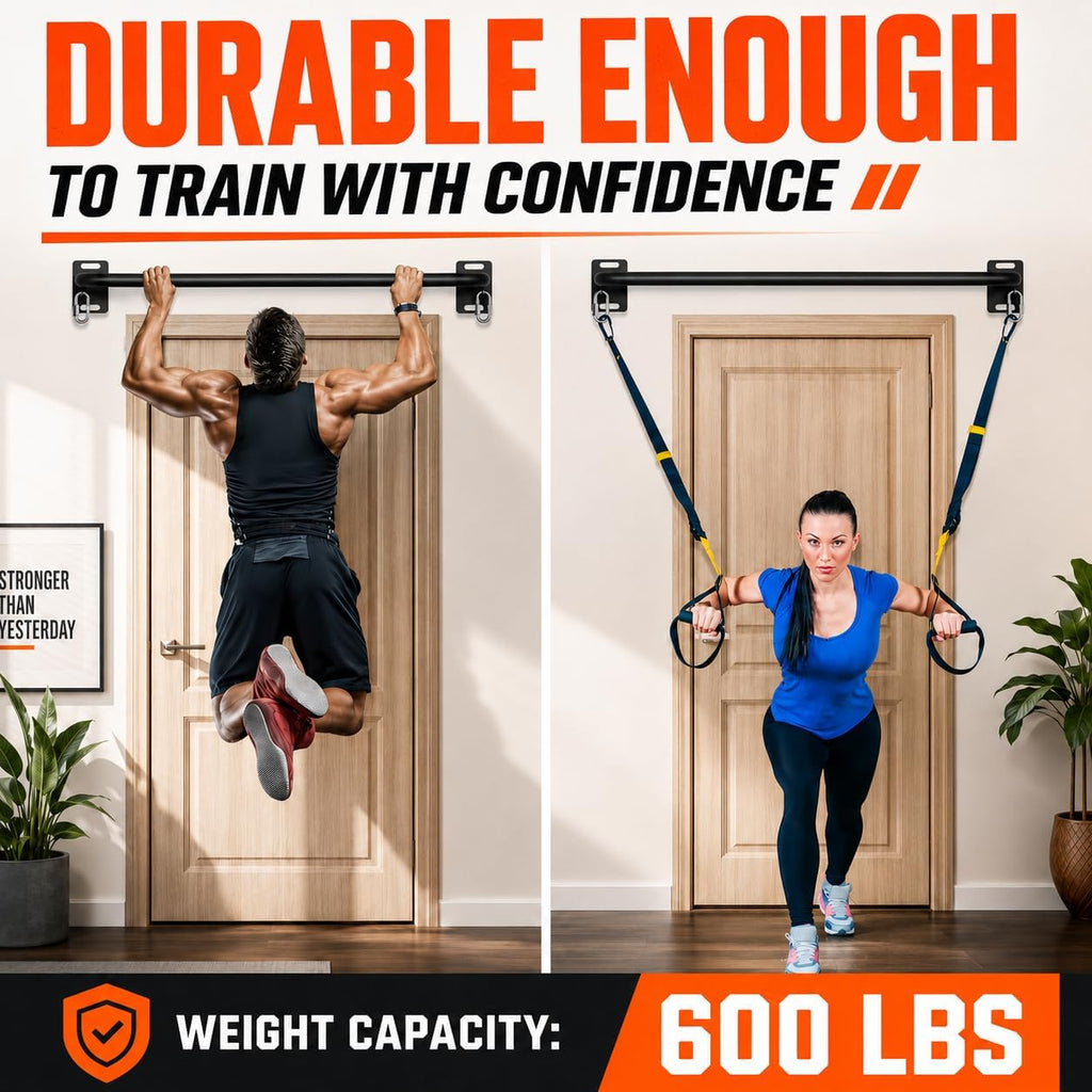 Heavy Duty Wall Mount Pull Up Bar 600lbs