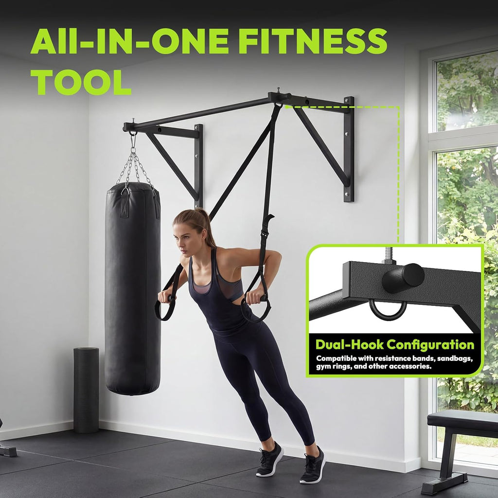 Doorway & Wall Mount Pull Up Bar 500lbs
