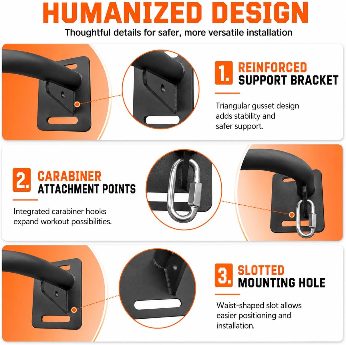 Heavy Duty Wall Mount Pull Up Bar 600lbs