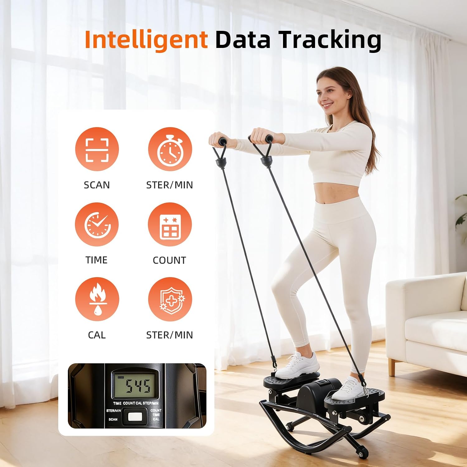 Rock Side-to-Side Fitness Stepper