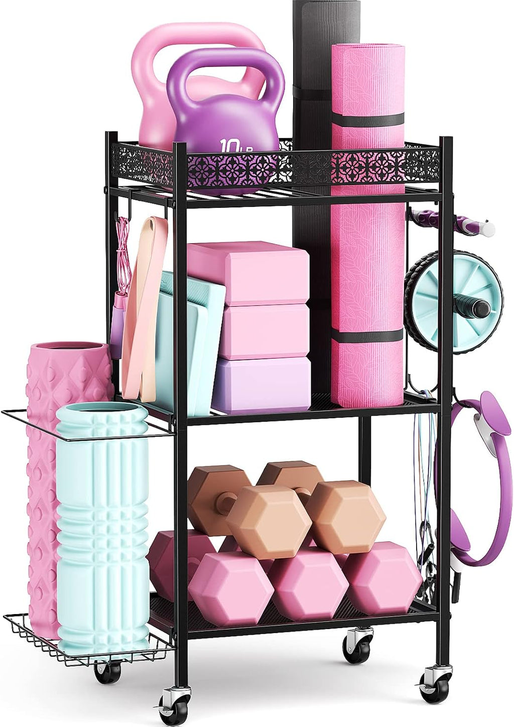 Yoga Mat Fitness Storage Rack