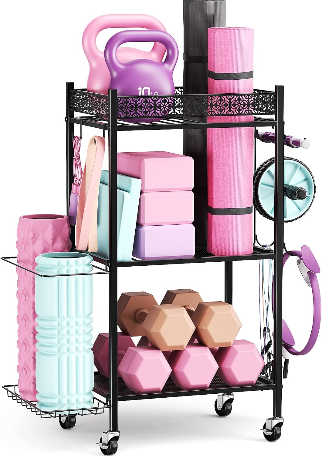 Yoga Mat Fitness Storage Rack