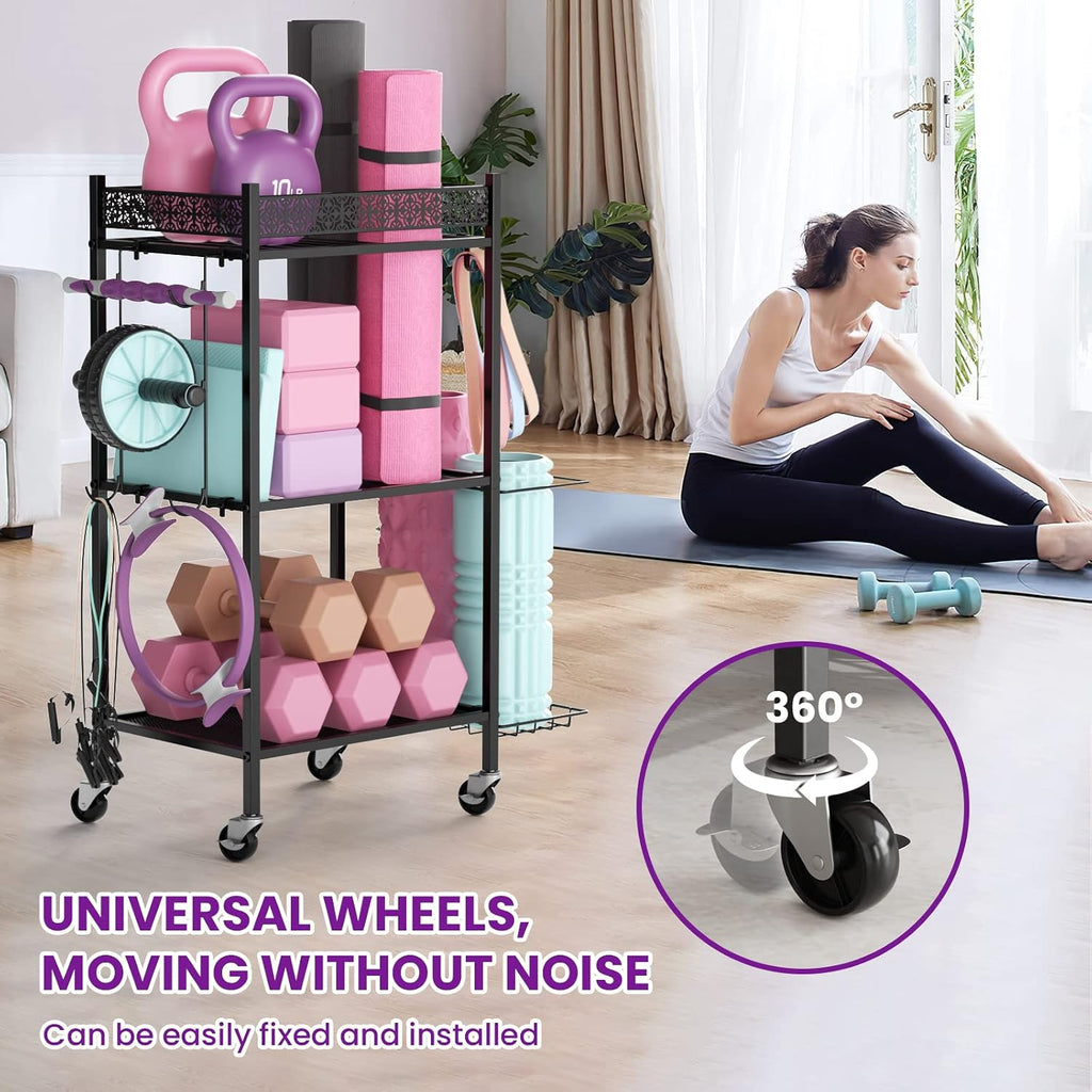 Yoga Mat Fitness Storage Rack