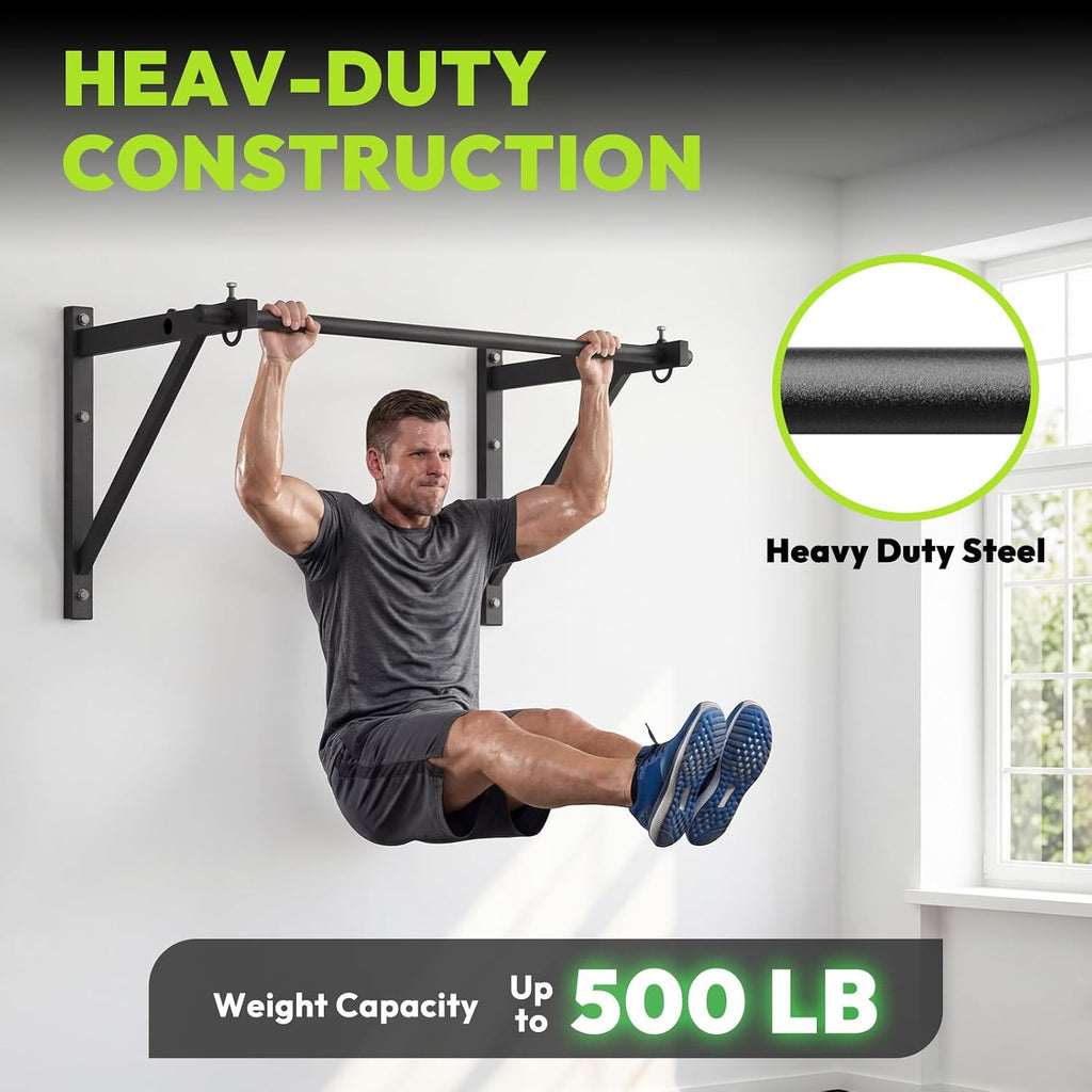 Doorway & Wall Mount Pull Up Bar 500lbs
