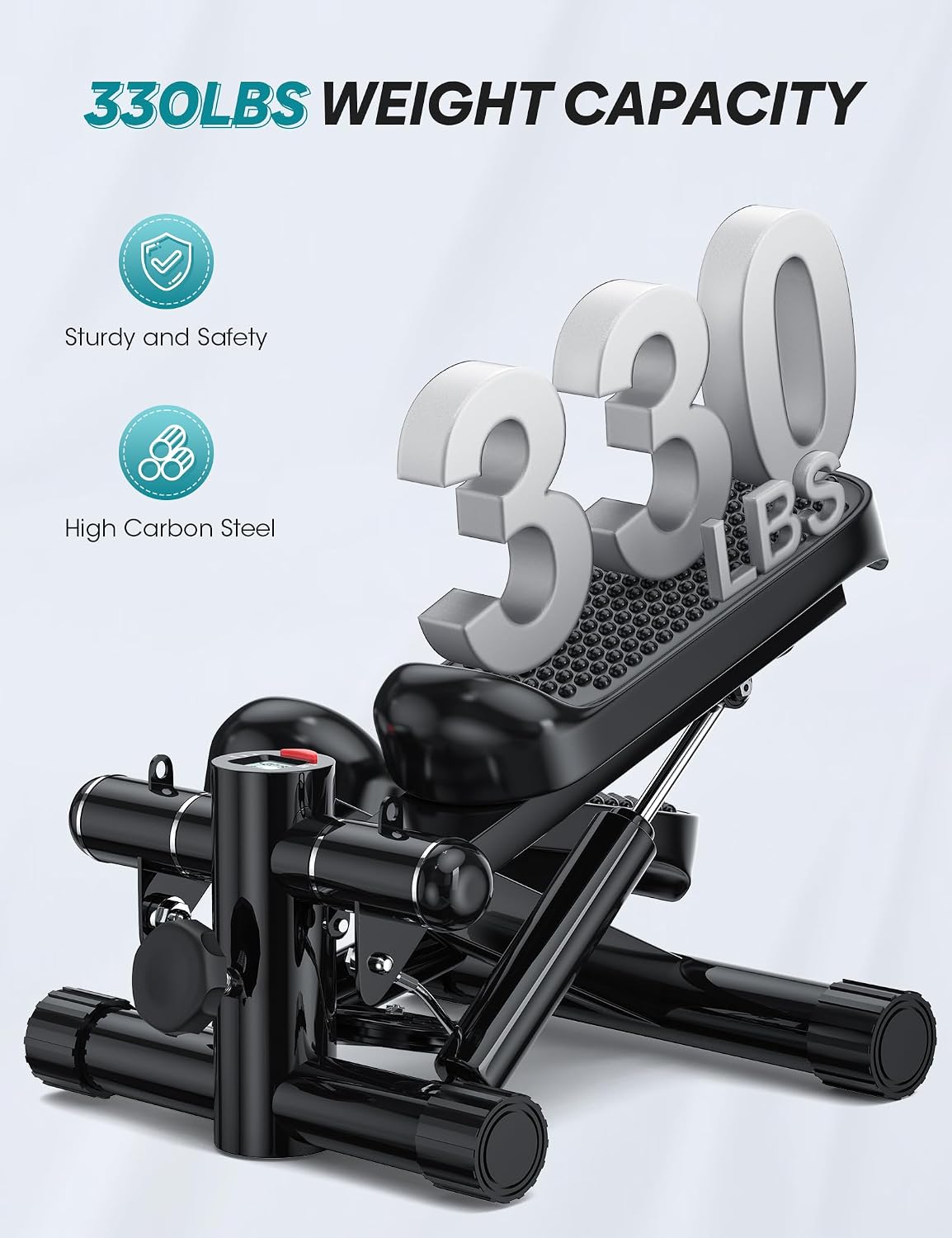 Portable Mini Stair Stepper 330LBS