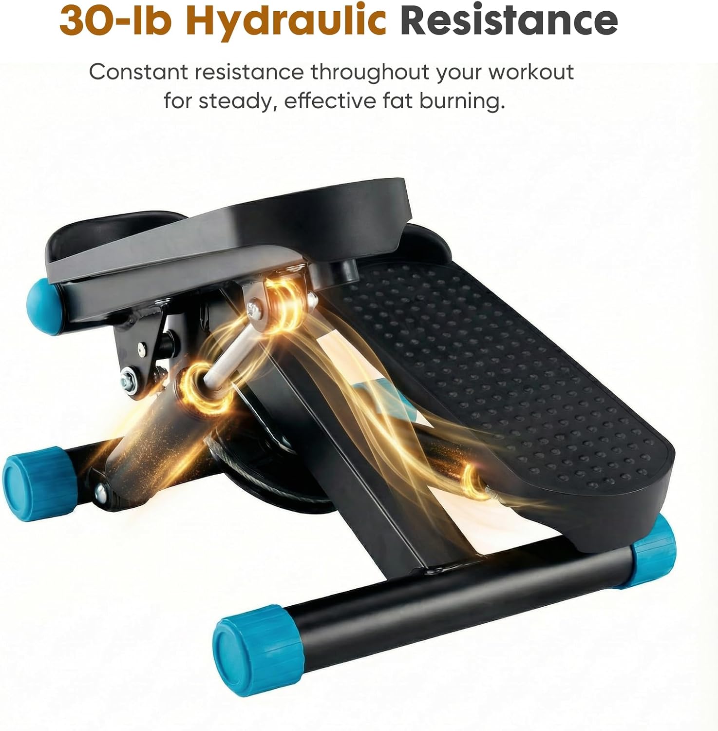 Mini Stepper with Resistance Bands 300LBS