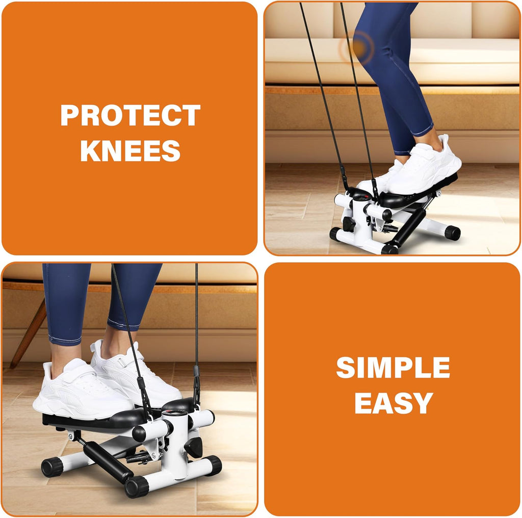 Mini Stair Stepper with Resistance Band