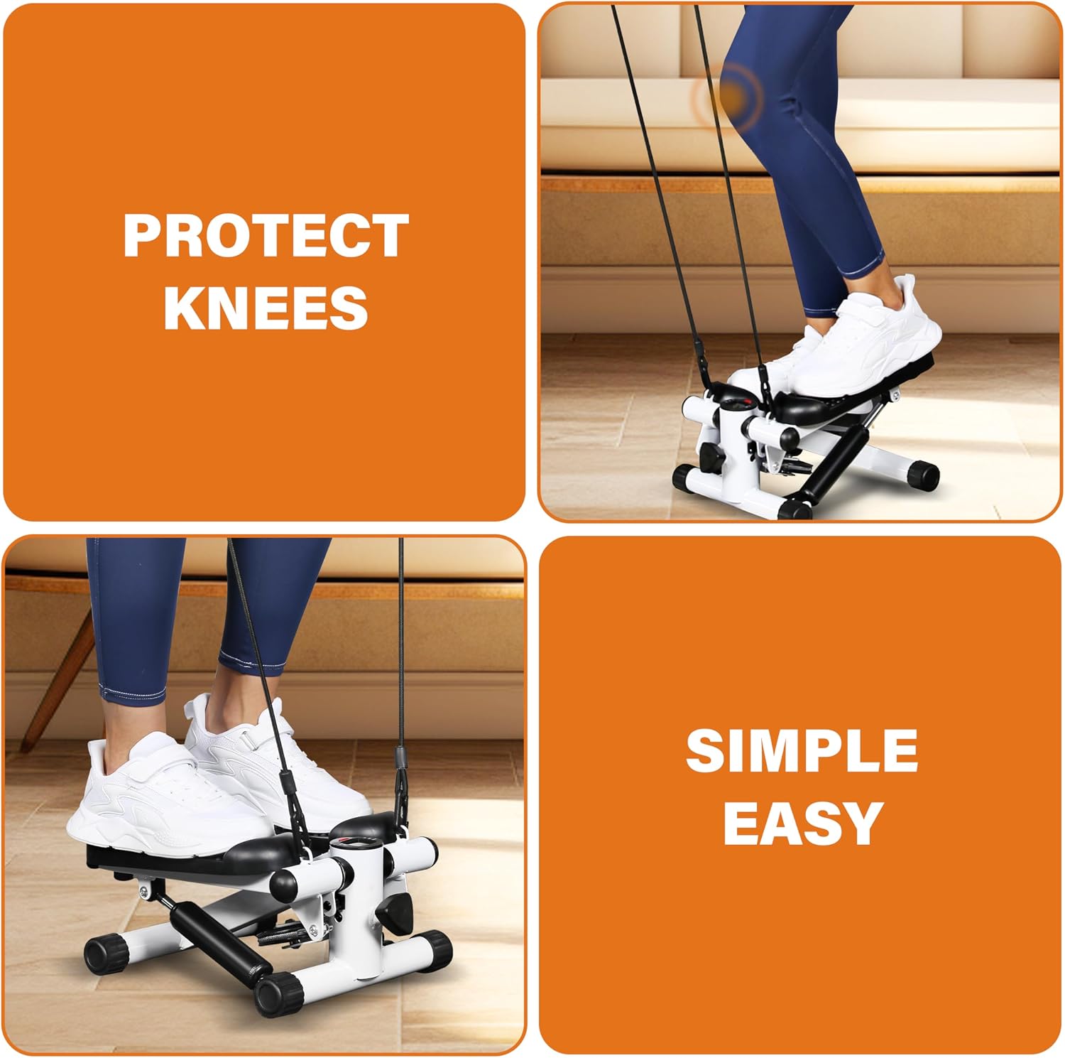 Mini Stair Stepper with Resistance Band