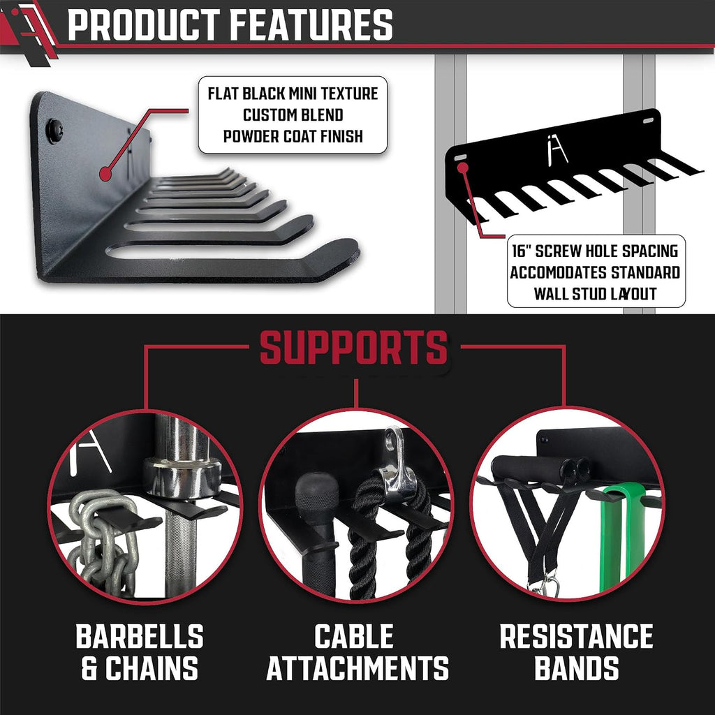 Heavy-Duty Multi-Purpose Gym Storage Hanger
