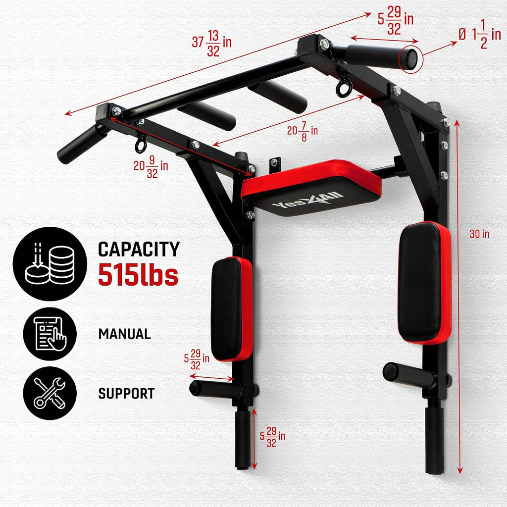 Multifunctional Wall Mount Pull Up Bar