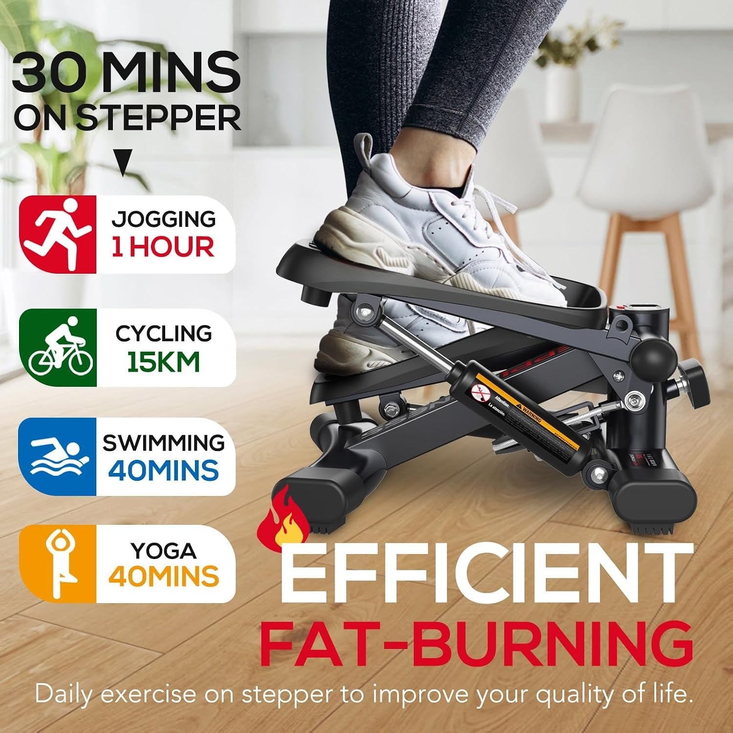 Fitstep Stair Stepper with Resistance Bands